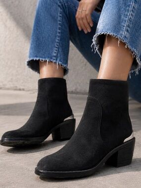 RAG & BONE Distressed Suede Moto Ankle Boots Women’s Size EUR 37.5 | US 7-7.5